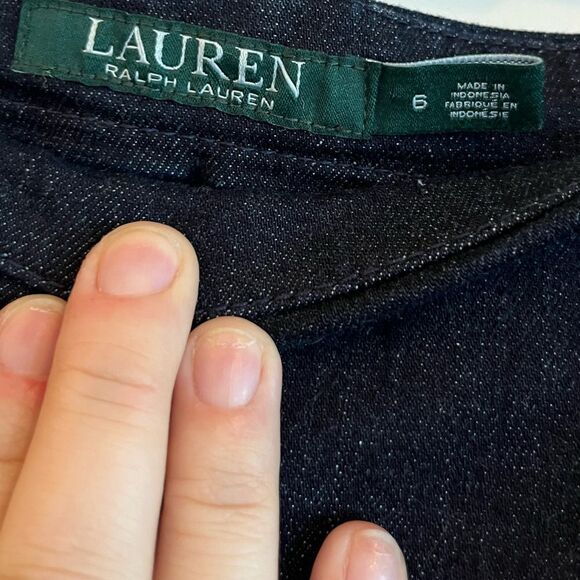 Y2K Ralph Lauren denim pencil skirt with lace up detail - Picture 6 of 10